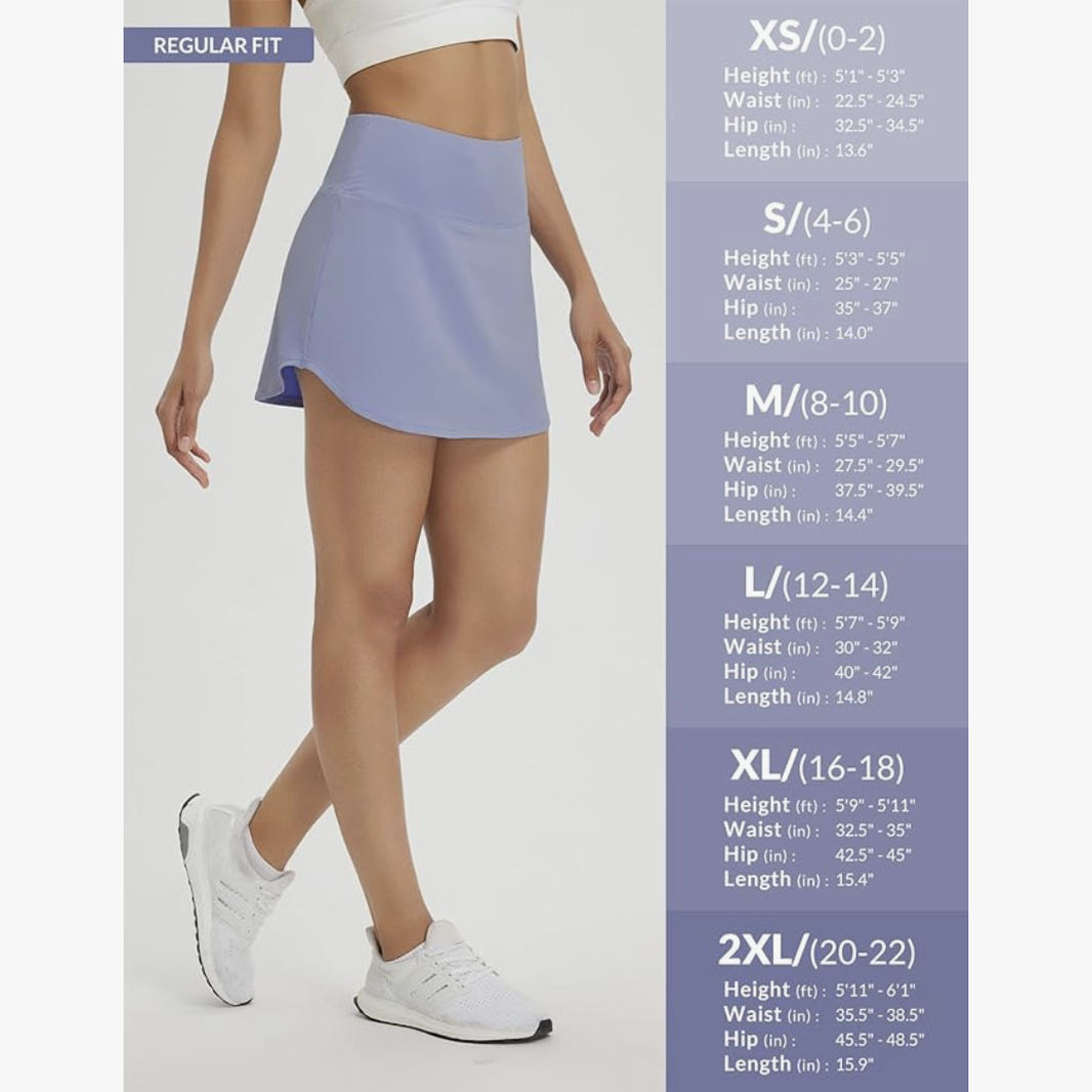 High Waisted Skort with Pockets