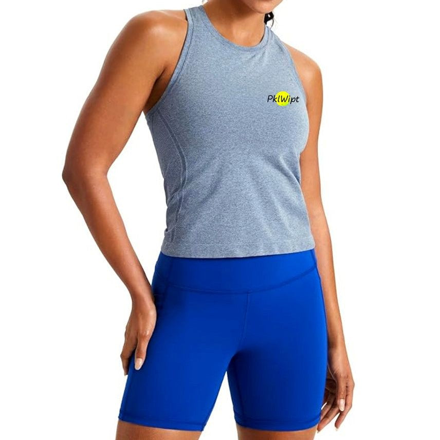 Racerback High Neck Tank Top