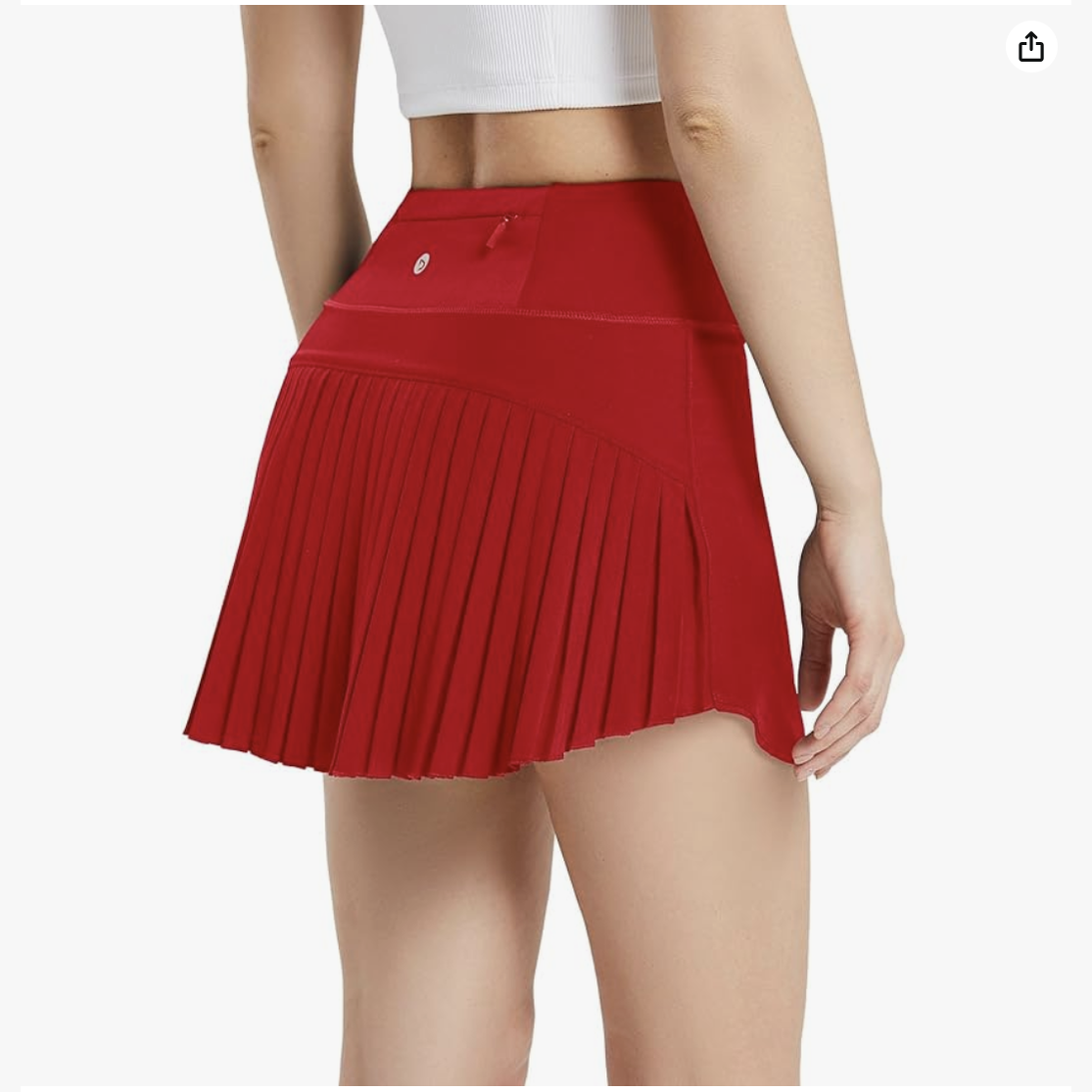 Pleated High Waisted Skirt