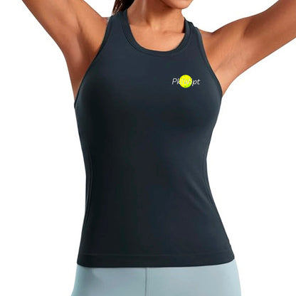 Racerback High Neck Tank Top